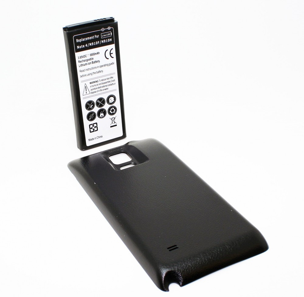 Baterie extinsa 6800 mAh Samsung Galaxy Note 4 N910 + capac spate extins,  Li-ion | Okazii.ro