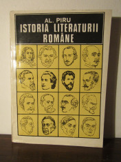 ISTORIA LITERATURII ROMANE de AL. PIRU , 1994 foto