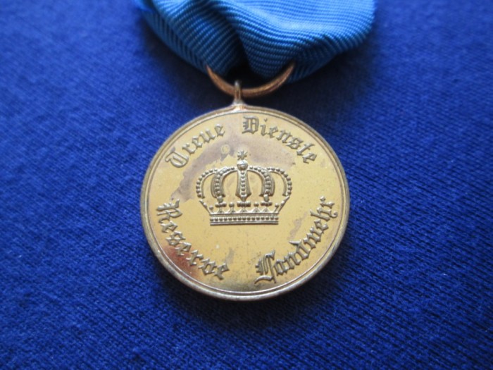 1913 - 1920 Medalie Germania Prusia Landwehr Dienstauszeichnung WW1 decoratie
