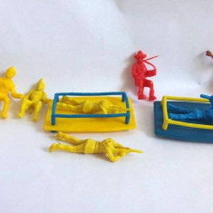 Lot mixt indieni si cowboy plastic, cca 4-5cm