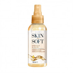 Ulei spray iluminator pentru corp Skin so Soft - 150 ml - Avon - NOU foto