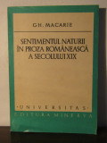 GH. MACARIE - SENTIMENTUL NATURII IN PROZA ROMANEASCA A SECOLULUI XIX