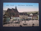 Brasov - Piata Franz Josef. 1918, animata