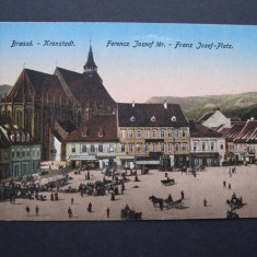Brasov - Piata Franz Josef. 1918, animata