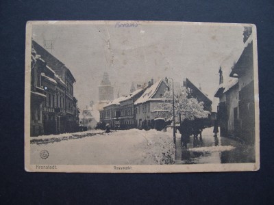 Brasov - Rossmarkt. Animata, aprox. 1925 foto