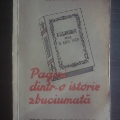 CONSTANTIN ALDEA - O ISTORIE ZBUCIUMATA. BASARABIA PANA IN ANUL 1920