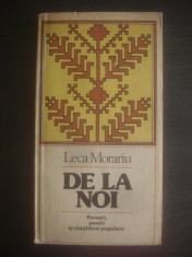 LECA MORARIU - DE LA NOI (Povesti, poezii si cimilituri populare) foto