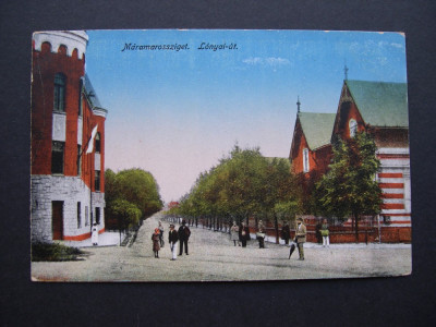 Sighetul Marmatiei - Strada Lonyai. 1917, animata foto