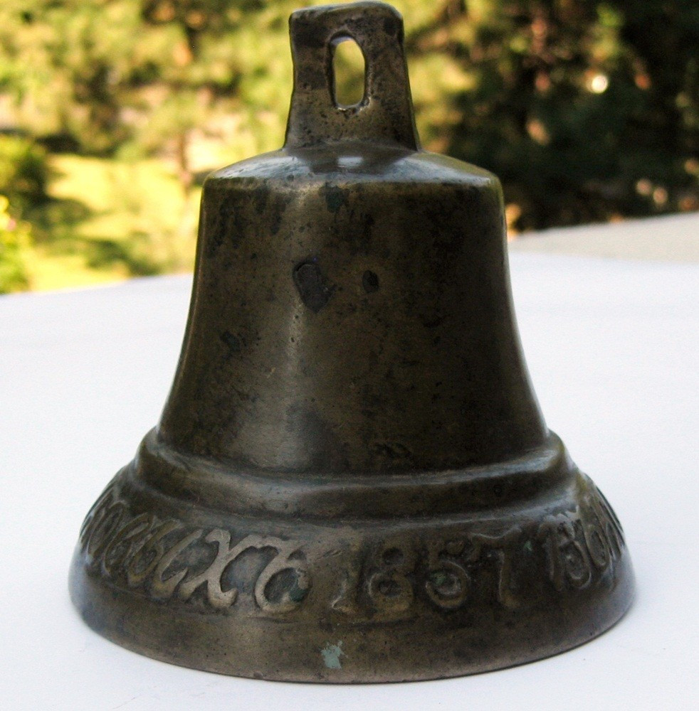 Clopot bronz 1857 clopotel vechi Rusia tarista | arhiva Okazii.ro