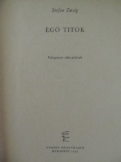 Ego titok - Stefan Zweig foto