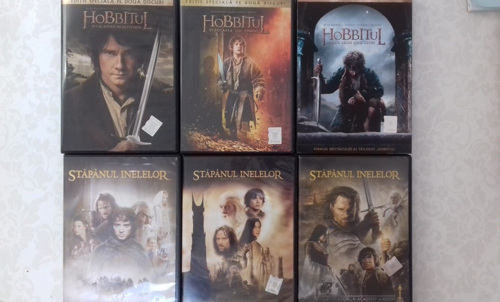 Seria completa filme Hobbitul si Stapanul Inelelor | arhiva Okazii.ro