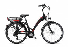 Bicicleta Electrica Holiday Li-Ion Samsung 36V 9Ah Autonomie 45Km NegruPB Cod:E00076-4 foto