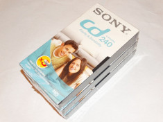 Lot 3 casete video VHS SONY CD 240 4 ore - noi - sigilate foto