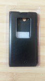 Husa LG L90 tip carte neagra piele, Alt model telefon LG, Negru, Cu clapeta