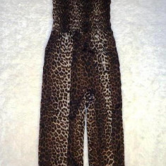 SALOPETA FASHION DAMA VARA ANIMAL / LEOPARD PRINT FOND MARO RACOROASA VAPOROASA