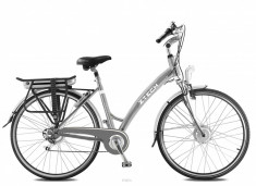 Bicicleta Electrica Holiday Li-Ion Samsung 36V 9Ah Autonomie 45Km ArgintiuPB Cod:E00076-5 foto