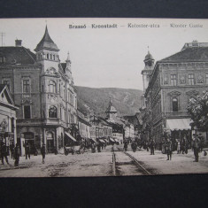 Brasov - Kloster Gasse - Kronstadt, animata, aprox. 1915
