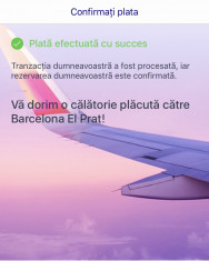 VAND BILET DE AVION TIMISOARA-BARCELONA EL PRAT 9-16 AUGUST foto