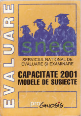 CAPACITATE 2001. MODELE DE SUBIECTE de GEO MOLDOVAN foto