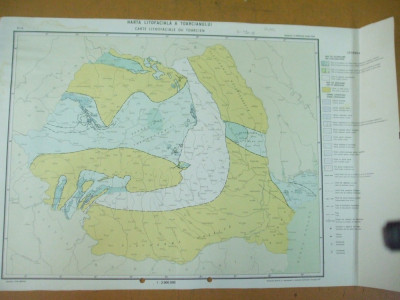 Toarcian harta litofaciala 1972 institutul geologic foto