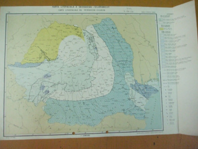 Skiddavian - silurian harta litofaciala 1972 institutul geologic foto