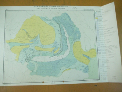 Vraconian - Cenomanian harta litofaciala 1970 institutul geologic foto