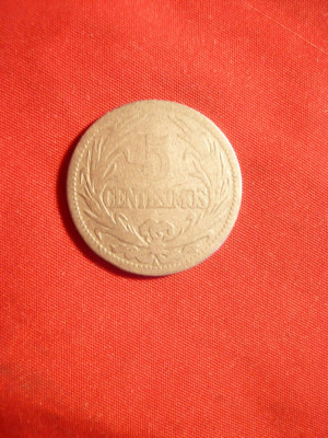 Moneda 5 centimos Uruguay 1901 , metal alb foto