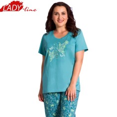 Pijamale Dama Maneca Scurta si Pantalon 3/4, Brand Vienetta Secret, Cod 1274 foto