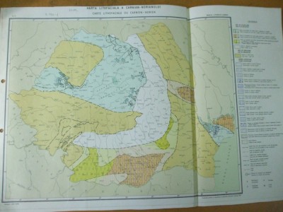 Carnian - norian harta litofaciala 1971 institutul geologic foto