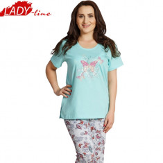 Pijama Dama Marimi Mari 1XL - 4XL, Brand Vienetta, Nina Butterfly, Cod 1157 foto