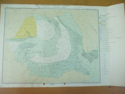 Devonian inferior harta litofaciala 1972 institutul geologic foto