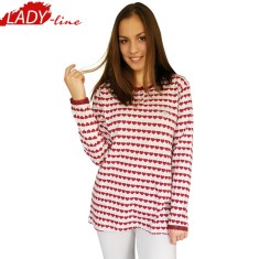 Pijama Dama Iarna, Bumbac Interlock 100%, Model Love In Pink, Cod 1059 foto