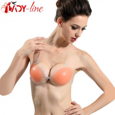 Sutien Silicon Bra Cu Bretele Transparente Din Silicon, Sutien Push Up, Cod 1355 foto