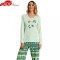 Pijama Dama Toamna/Iarna, Bumbac 100%, Model Panda I Am A Dreamer, Cod 603