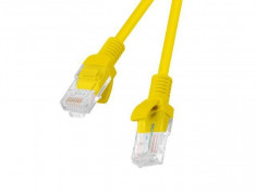 Cablu UTP Lanberg Patchcord Cat 6 0.5m Galben foto