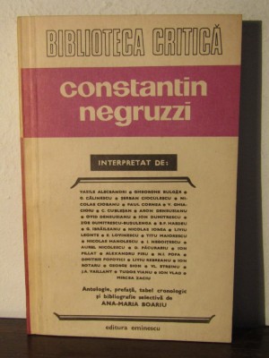 CONSTANTIN NEGRUZZI INTERPRETAT DE foto
