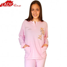 Pijama Dama Calduroasa, Brand Dolce Notte, Model Di Fiore In Fiore, Cod 1236 foto