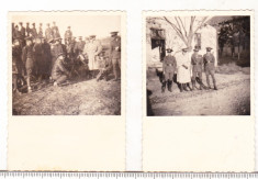 bnk foto - Lot 2 fotografii cu militari - cca 1940 - Foto Peles Ploiesti foto