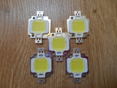 Lot 5 x LED 10W alb rece 12V 900-1000 lumeni foto