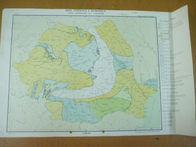 Aalenian harta litofaciala 1972 institutul geologic foto