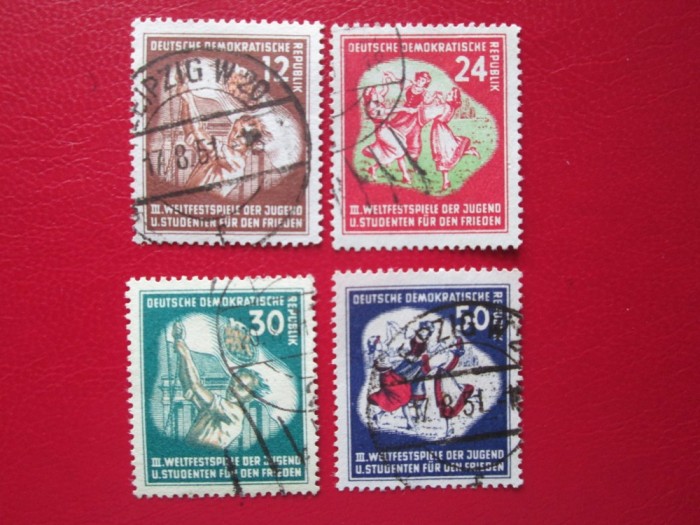GERMANIA 1951 SERIE STAMPILATA