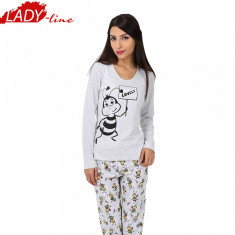 Pijama Dama Vienetta Secret, Bumbac 100%, Model Bee Lovely, Cod 629 foto