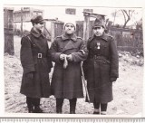 Bnk foto - Grup de ofiteri pe frontul de est - WWII, Alb-Negru, Romania 1900 - 1950, Militar