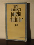 Poezia criticilor - Florin Manolescu