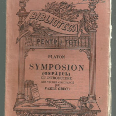 Platon / SYMPOSION (OSPATUL) - editie 1920