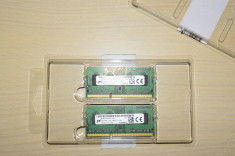 Memorie notebook Micron, 8GB, DDR3, 1600MHz, PC3L-12800S, !! Dual Channel Kit !! foto