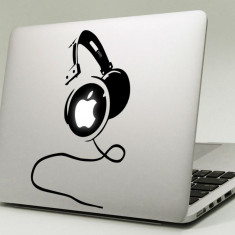 Sticker pentru Apple Macbook cu Headphone (Casti) foto