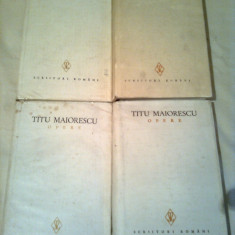 TITU MAIORESCU ~ OPERE 4 vol. ( 1+2+3+4) - complet