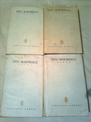 TITU MAIORESCU ~ OPERE 4 vol. ( 1+2+3+4) - complet foto