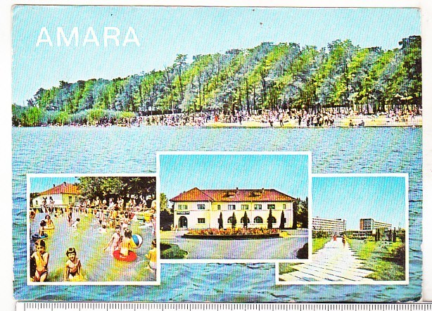 bnk cp Amara - Vedere - circulata - marca fixa